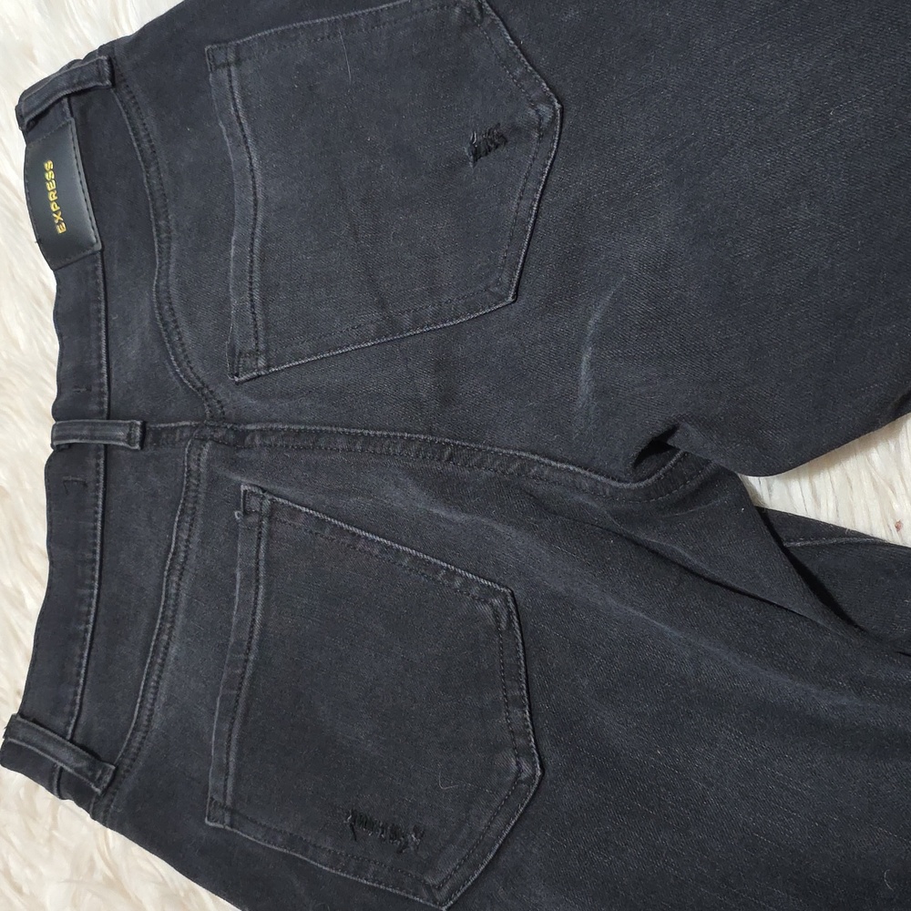 NWT Express Skinny High Rise Black Jeans- 2S - Picture 8 of 12